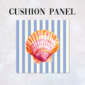 CUSHION Panel Shell 1 Blue Stripes CP-1124
