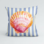 CUSHION Panel Shell 1 Blue Stripes CP-1124