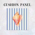 CUSHION Panel Shell 2 Blue Stripes CP-1125