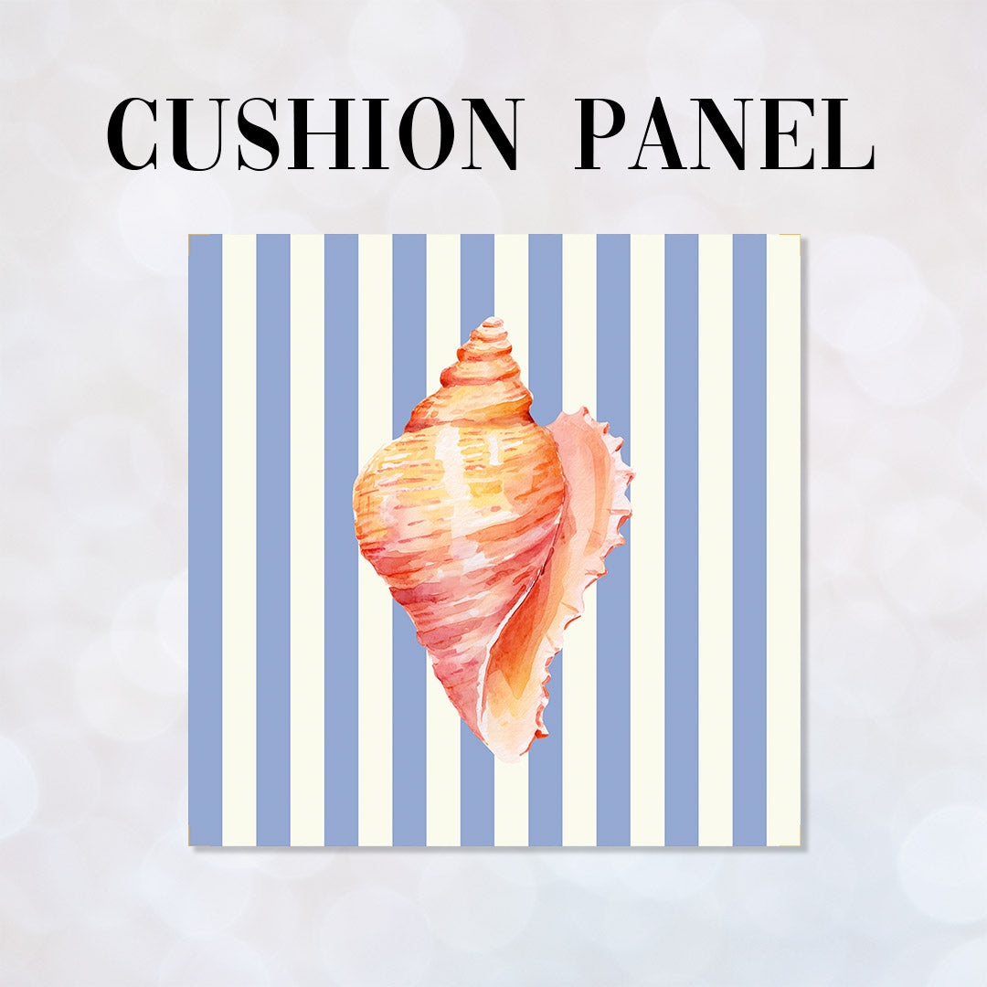 CUSHION Panel Shell 2 Blue Stripes CP-1125