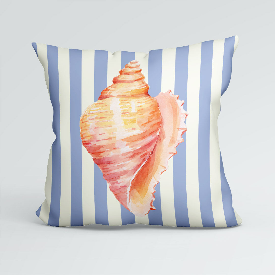CUSHION Panel Shell 2 Blue Stripes CP-1125