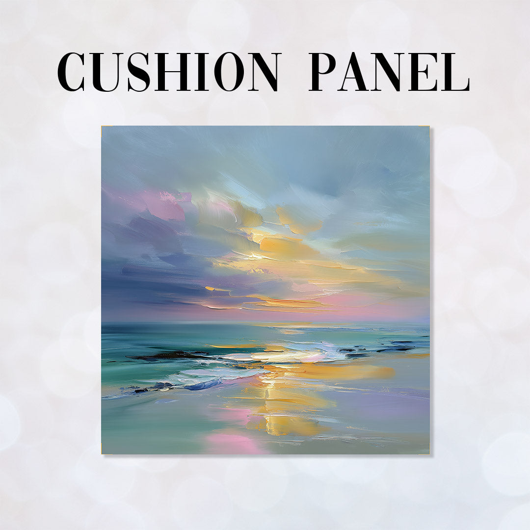 CUSHION Fabric Panel Tranquil Sunset Shore 1 CP-1349