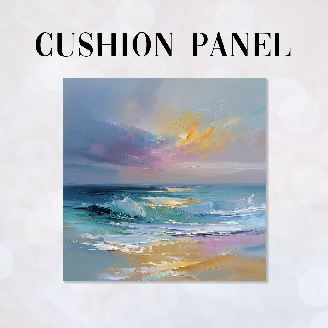 CUSHION Fabric Panel Tranquil Sunset Shore 3 CP-1352