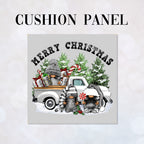 CUSHION Panel Christmas Gnomes Grey CP-1402