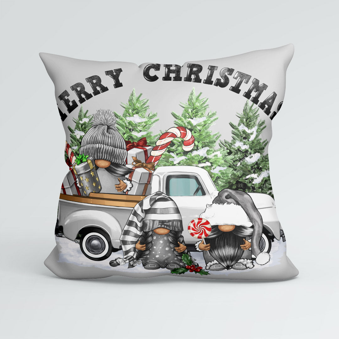 CUSHION Panel Christmas Gnomes Grey CP-1402