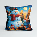 CUSHION Panel Snowman and Animals CP-1407