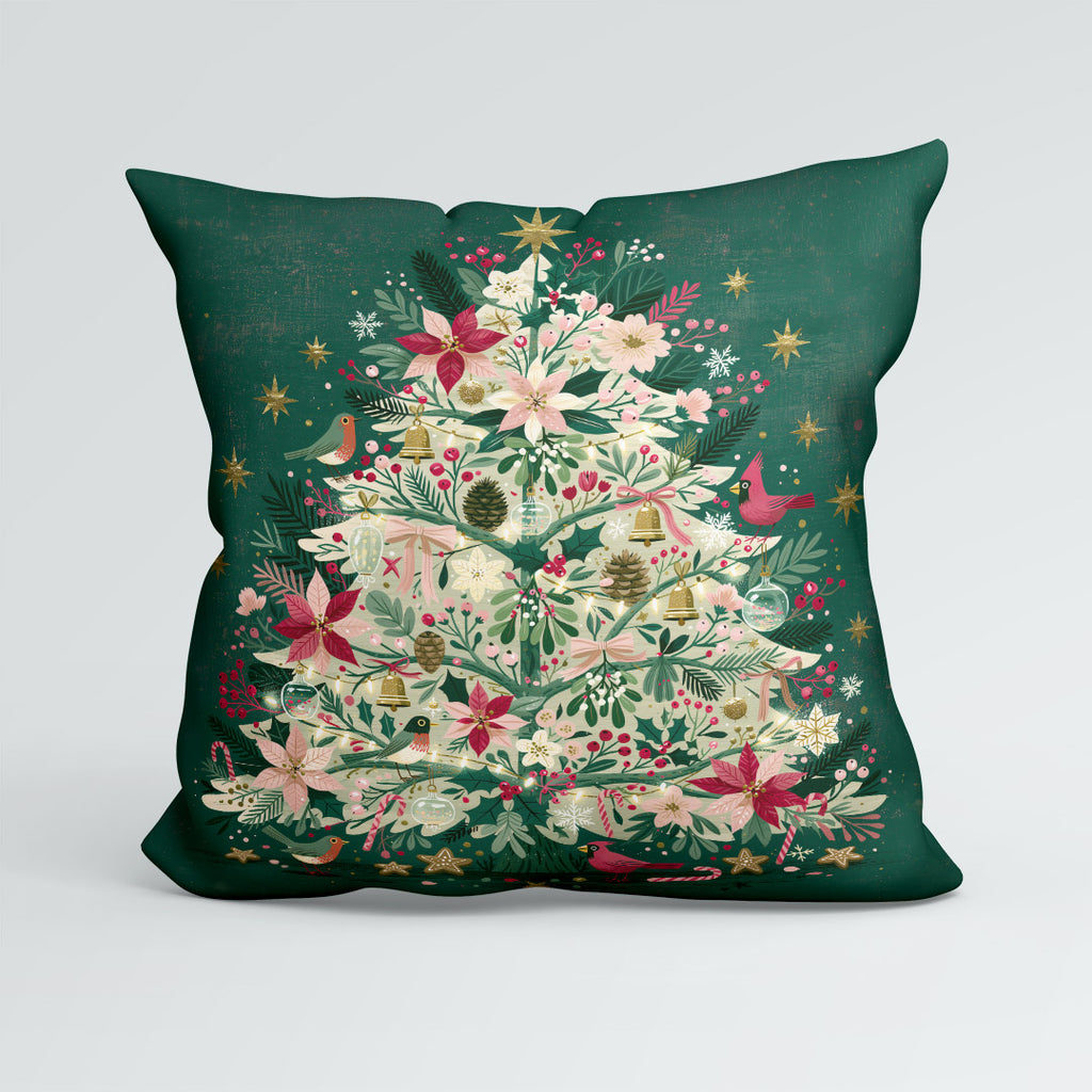 CUSHION Panel Christmas Tree Green CP-1411