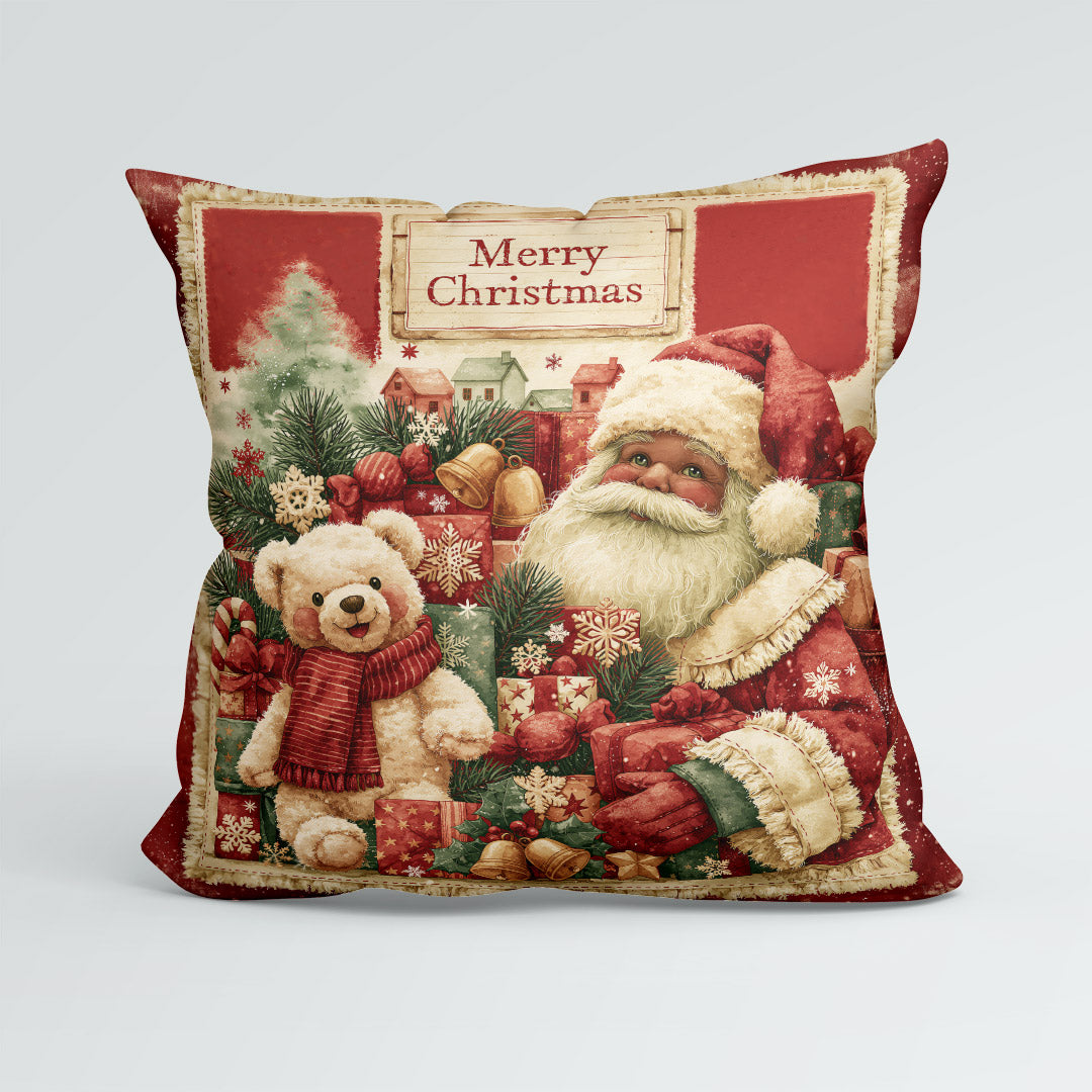 CUSHION Panel Santa and Teddy 2 CP-1415