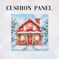CUSHION Panel Winter Cottage CP-1417