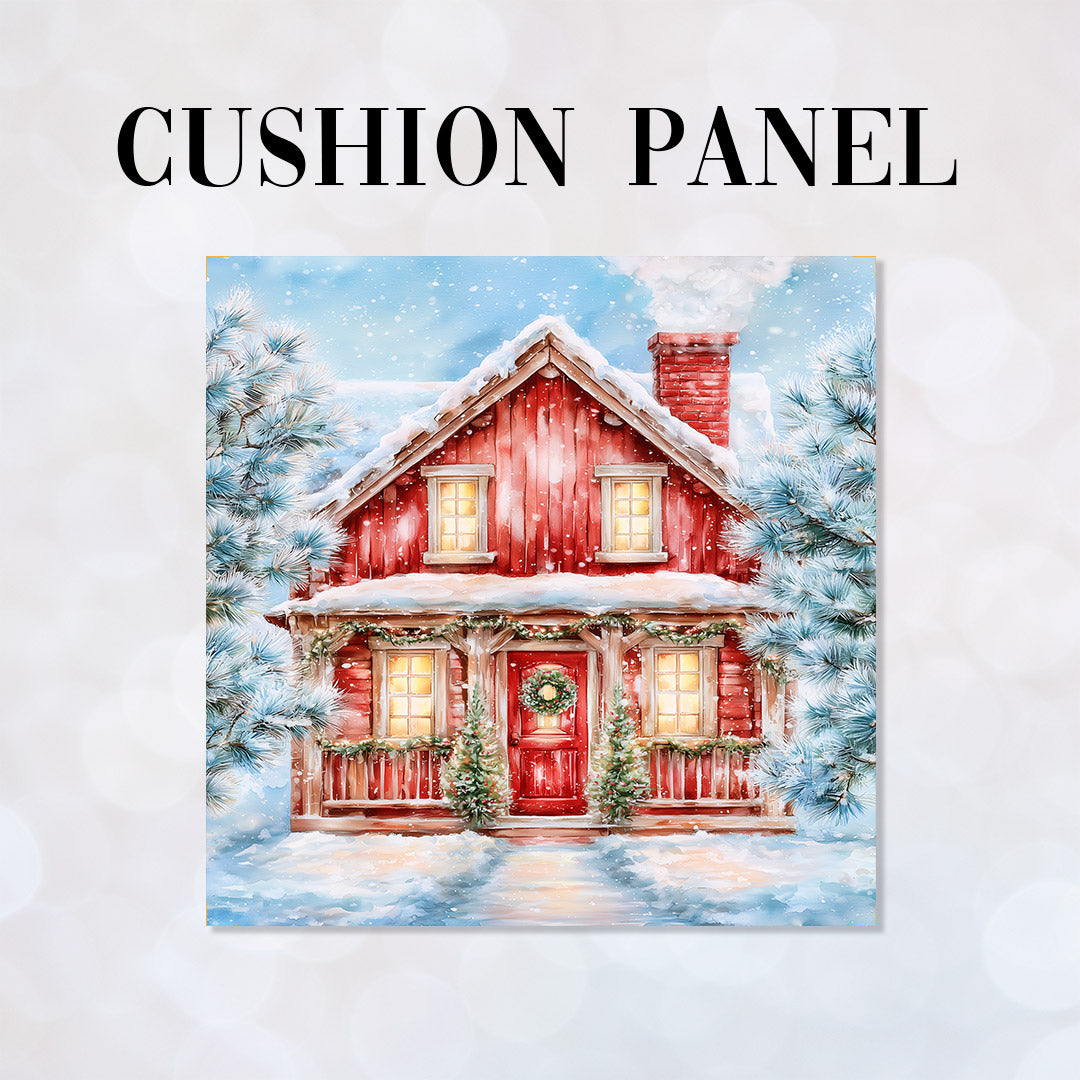 CUSHION Panel Winter Cottage CP-1417