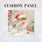 CUSHION Panel Winter Robin CP-1421