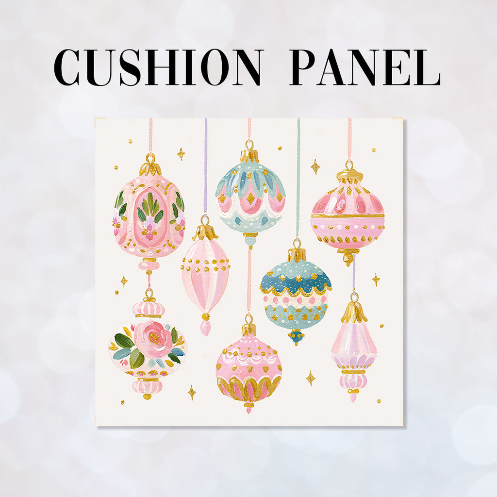 CUSHION Panel Pastel Baubles 1 CP-1423