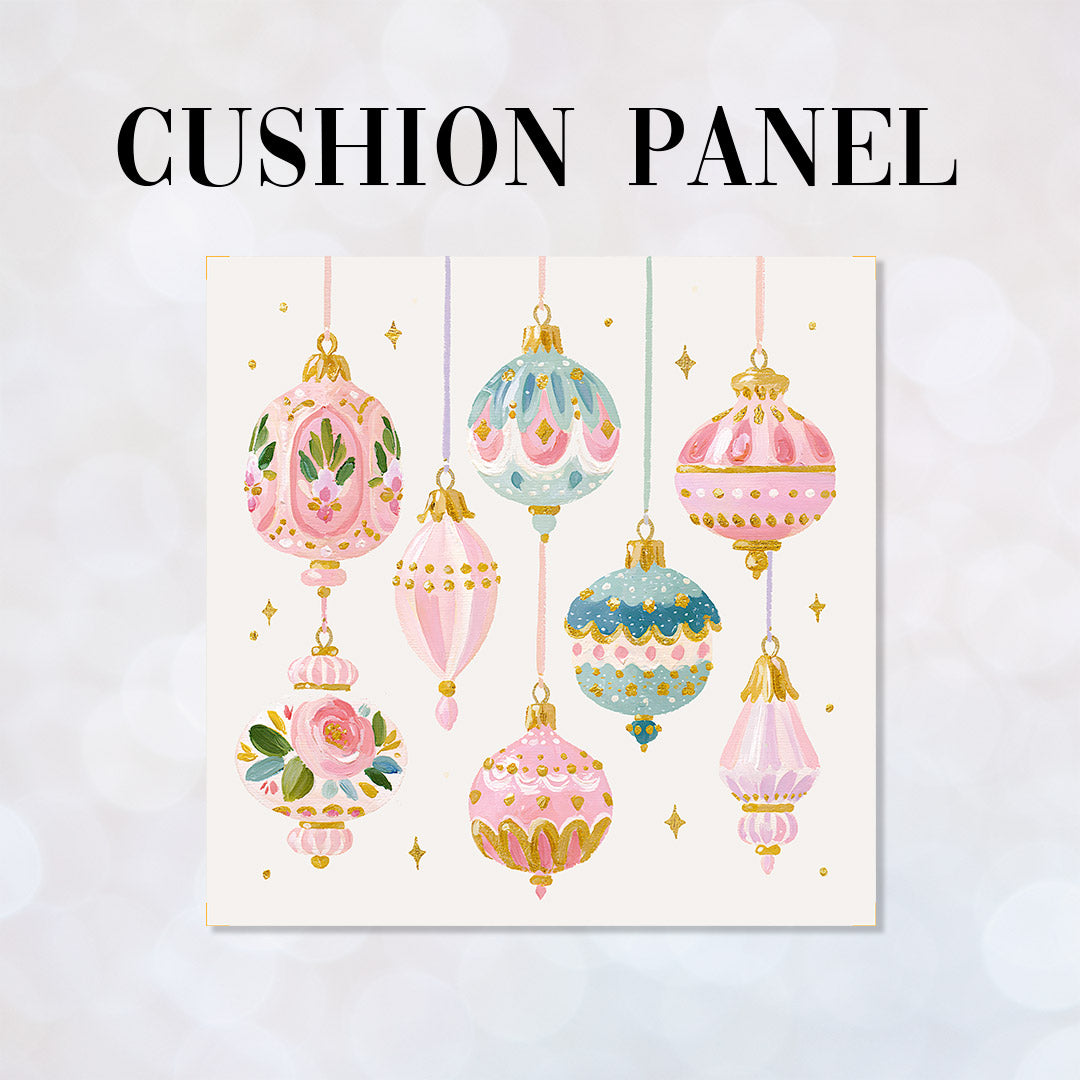 CUSHION Panel Pastel Baubles 1 CP-1423
