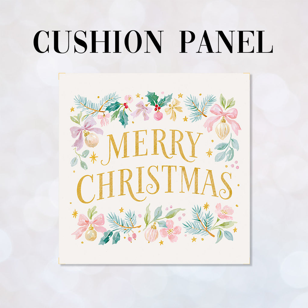 CUSHION Panel Pastel Merry Christmas CP-1429