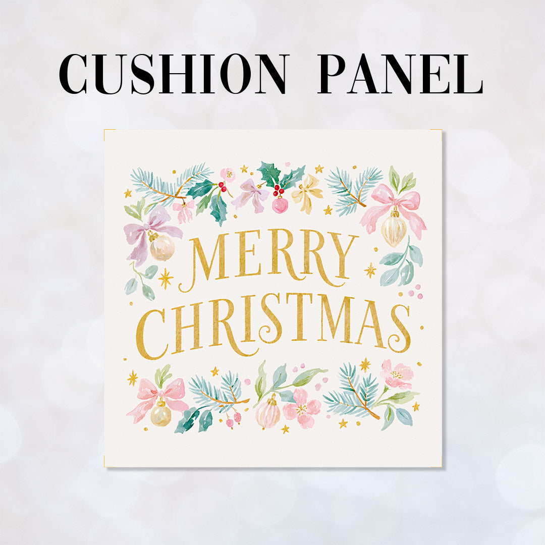 CUSHION Panel Pastel Merry Christmas CP-1429