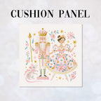 CUSHION Panel Pastel Nutcracker and Ballerina CP-1433