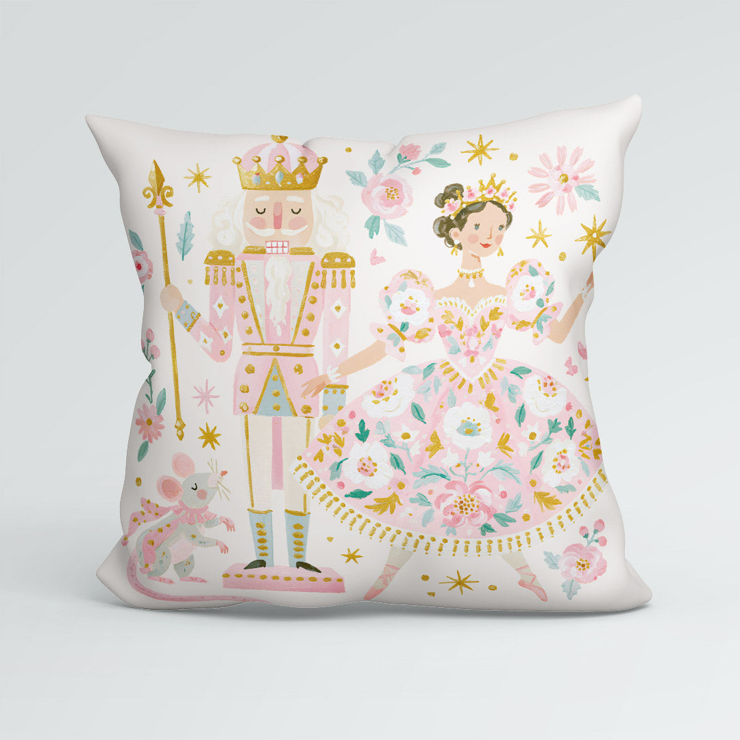 CUSHION Panel Pastel Nutcracker and Ballerina CP-1433