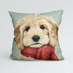 CUSHION Panel Winter Cockapoo CP-1434