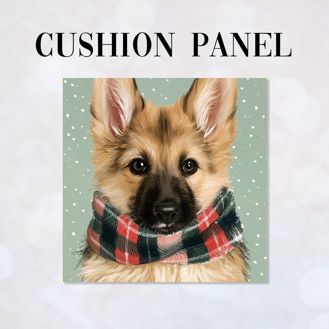 CUSHION Panel Winter German Shepherd 2 CP-1439