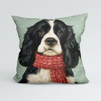 CUSHION Panel Winter Spaniel CP-1441