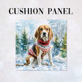 CUSHION Panel Winter Beagle CP-1444
