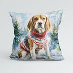 CUSHION Panel Winter Beagle CP-1444