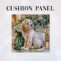 CUSHION Panel Christmas Golden Retriever CP-1446