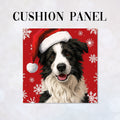 CUSHION Panel Christmas Border Collie CP-1448