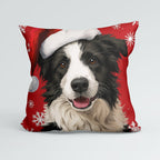 CUSHION Panel Christmas Border Collie CP-1448