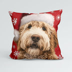 CUSHION Panel Christmas Goldendoodle CP-1449