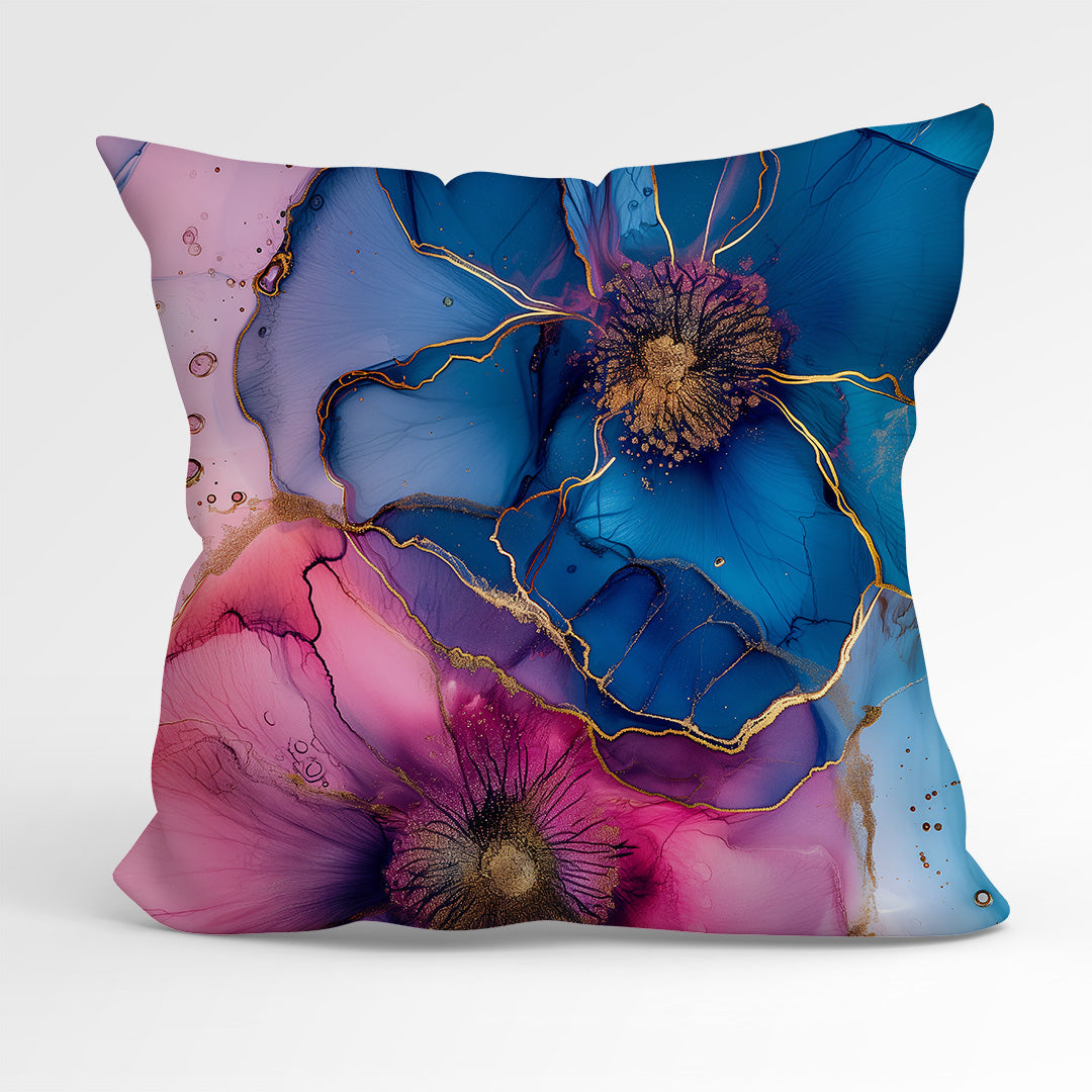 CUSHION Panel Abstract Ink Flowers 5 CP-146