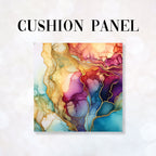 CUSHION Panel Abstract Ink Flowers 10 CP-148