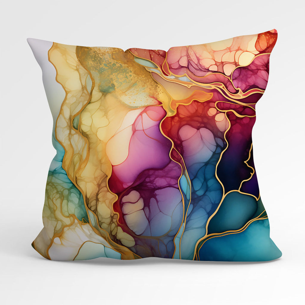 CUSHION Panel Abstract Ink Flowers 10 CP-148