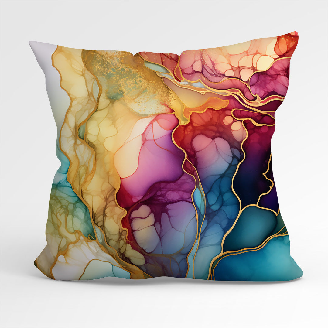 CUSHION Panel Abstract Ink Flowers 10 CP-148