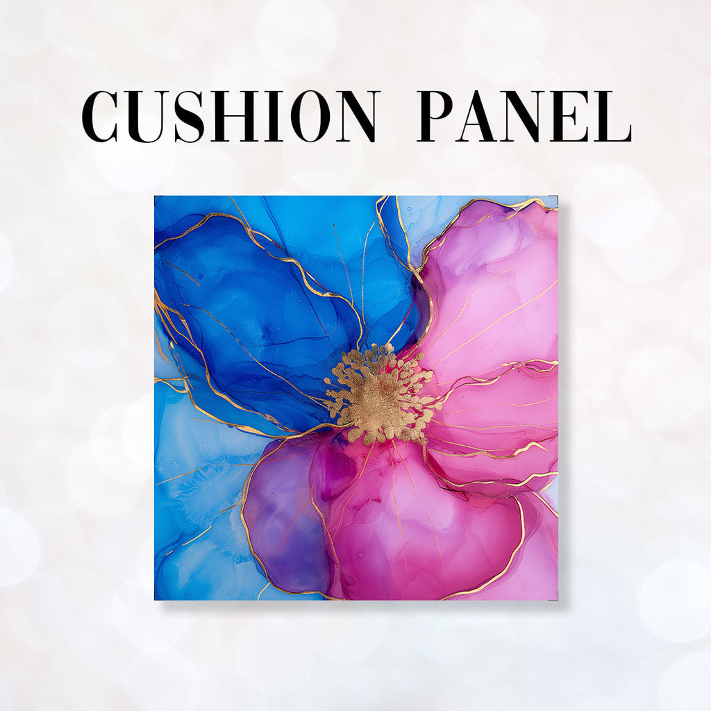 CUSHION Panel Abstract Ink Flower 2 CP-149