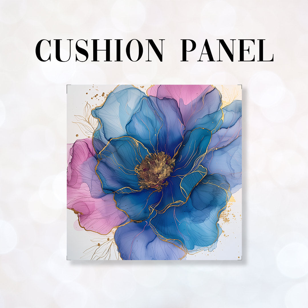 CUSHION Panel Abstract Ink Flower 1 CP-150