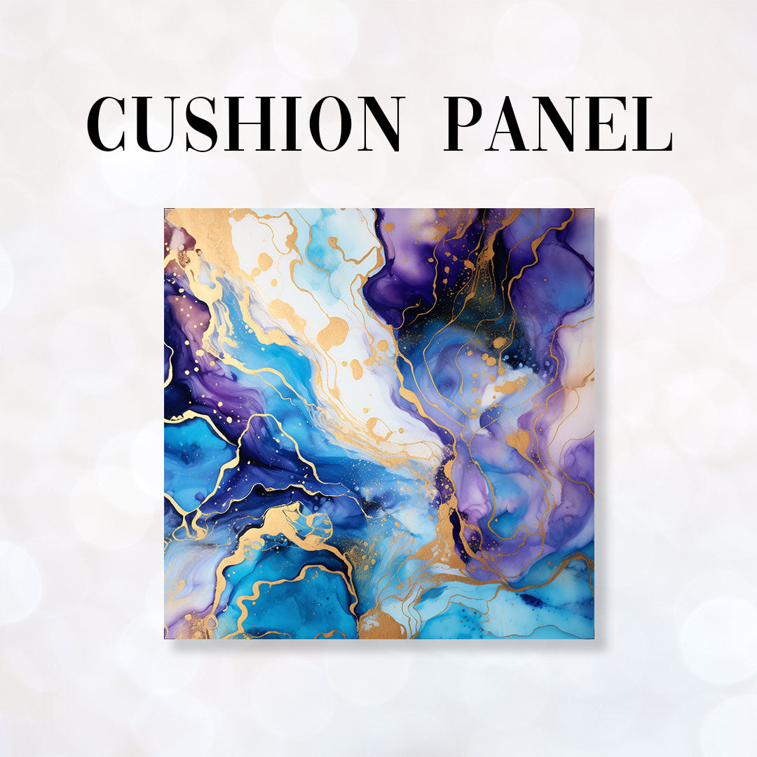 CUSHION Panel Ink Abstract Blue CP-155