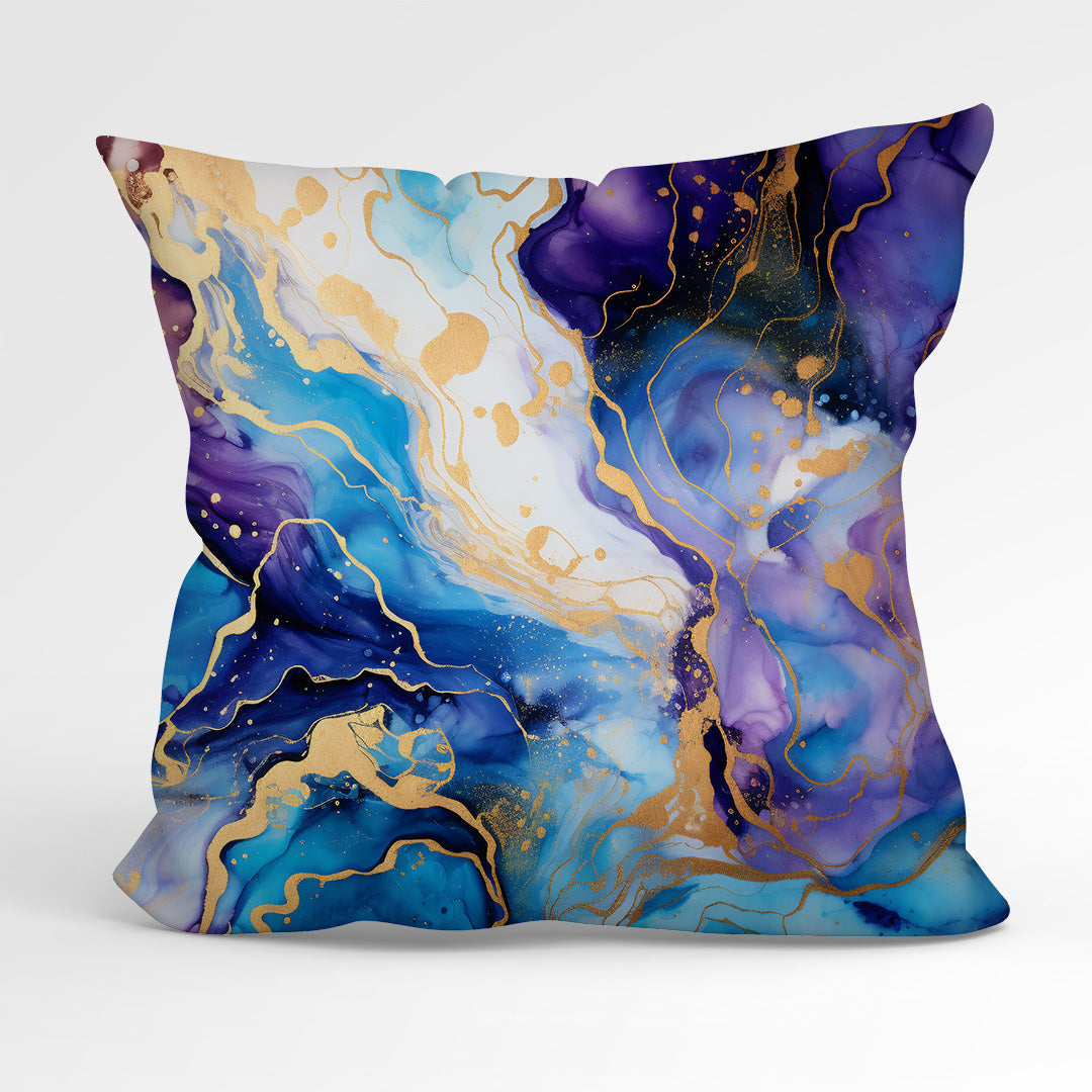 CUSHION Panel Ink Abstract Blue CP-155