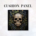 CUSHION Panel Dark Vines Skull CP-156