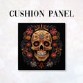 CUSHION Panel Fiery Skull CP-162