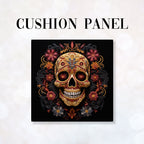 CUSHION Panel Fiery Skull CP-162