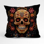 CUSHION Panel Fiery Skull CP-162