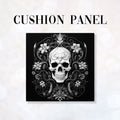 CUSHION Panel Obsidian Skull Mono CP-165