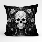 CUSHION Panel Obsidian Skull Mono CP-165
