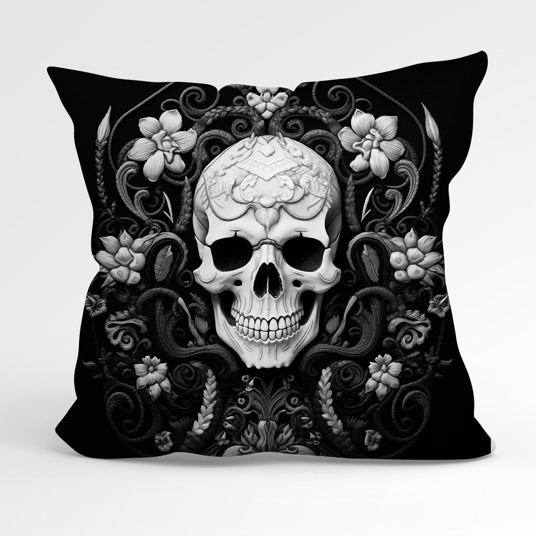 CUSHION Panel Obsidian Skull Mono CP-165