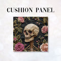 CUSHION Panel Skeleton and Roses CP-168