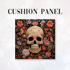 CUSHION Panel Blooming Skull CP-170