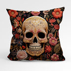 CUSHION Panel Blooming Skull CP-170