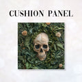 CUSHION Panel Botanical Requiem Skull CP-171