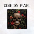 CUSHION Panel Dark Garden Skull CP-172